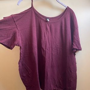 Free People Single Cold Shoulder Tee